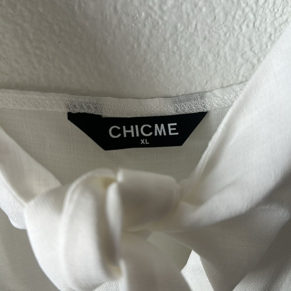 Chicme White Maxi Dress (unlined) | EUC - Picture 5 of 7
